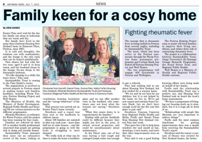 Family keen for a cosy home image